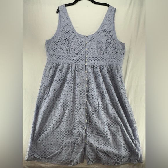 J. Crew Dresses & Skirts - J Crew Womens Dress Size 24 Purple Cottagecore Eyelt Fabric Spring Easter Boho